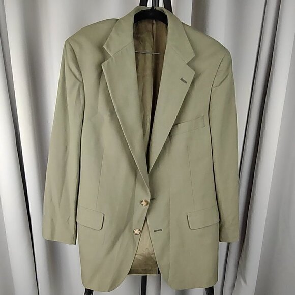 Walters and Hilman Southampton Olive Green Suit Jacket Size 43R - Picture 1 of 11